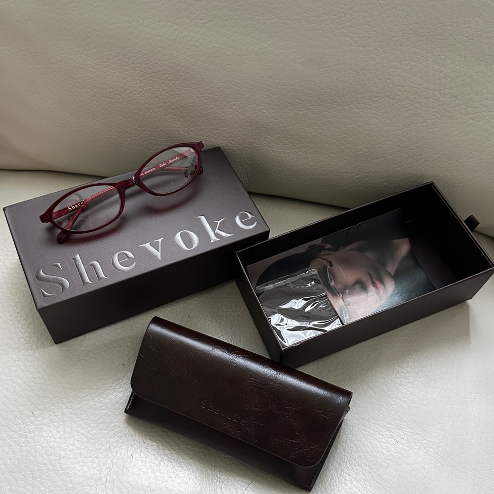 Shevoke red maroon cherry Zulu blue light glasses - Picture 2 of 10